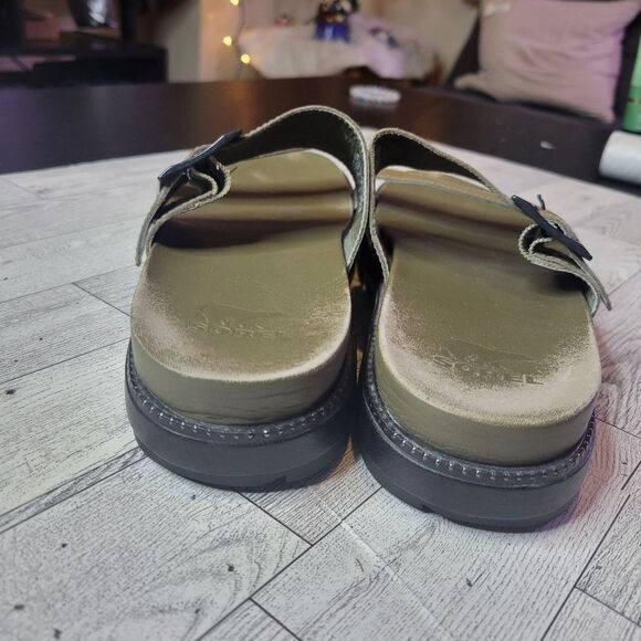 Sorel Womens Roaming Buckle Slide Sandal Green Size 8.5 - Picture 6 of 6